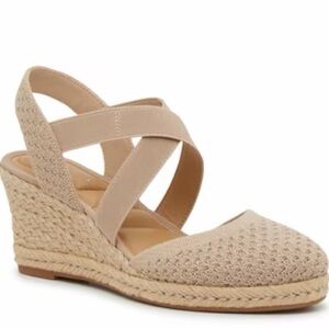 Women's Taupe Kelly & Katie Wedge Espadrille Sandals Brynn Style
